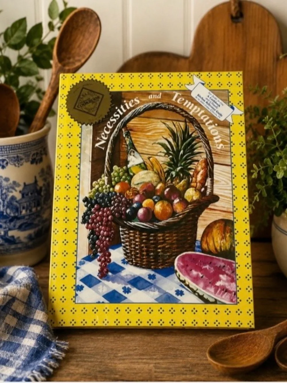 Necessities & Temptations Cookbook Austin TX Junior League 2004 HC Tabasco Award